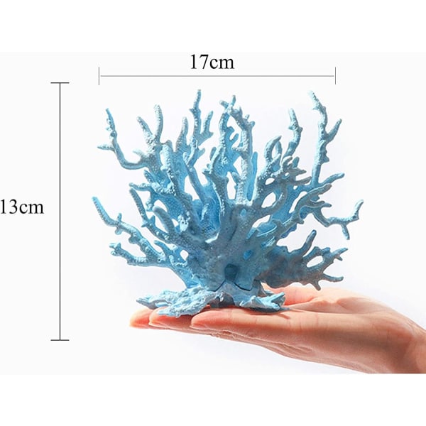 2st Dekorativt Aqua Coral Resin, Artificiell Simuleringskorall