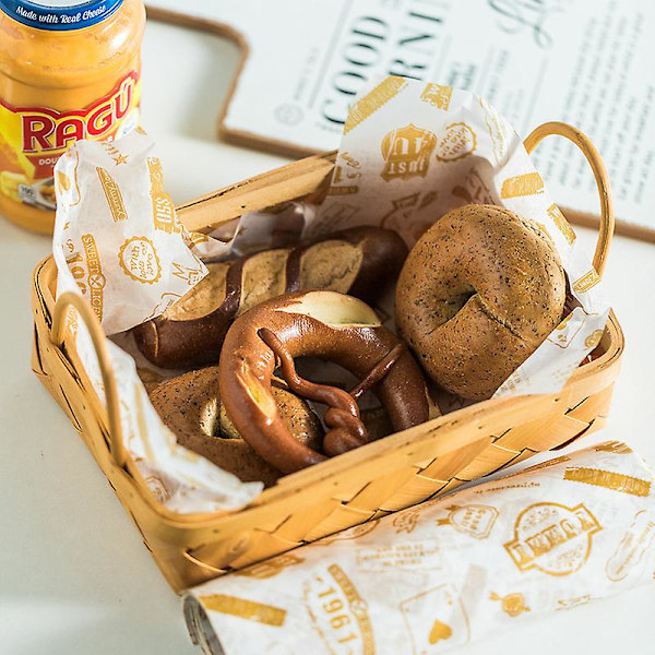 50 Ark Vokspapir, Vandtæt Vokspapir, Madindpakningspapir Burger Brød Sandwich Snacks (25*21cm) (FMY)