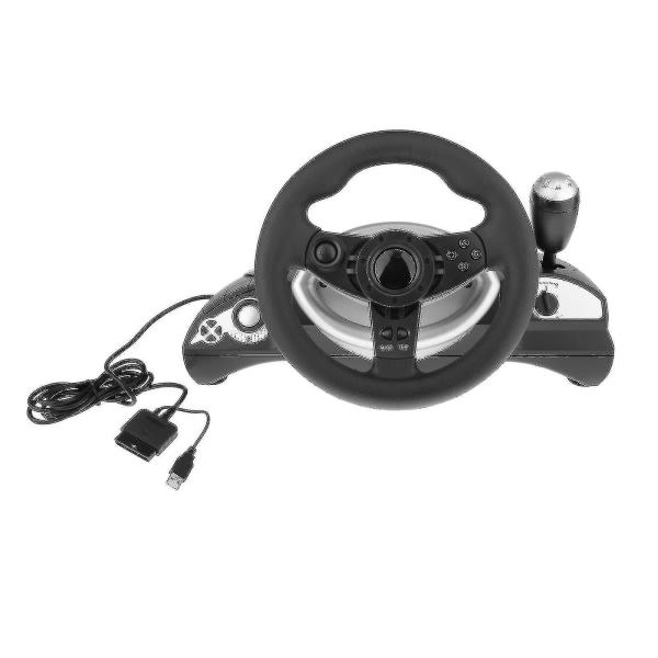 () Racing Gaming Steering Wheel Pedal Kit Simulator for Ps3/ps2/pc