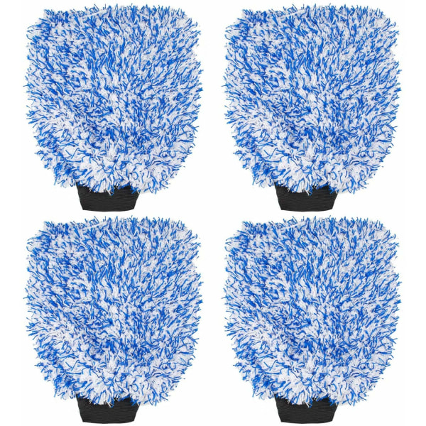 4-pakkaus mikrokuitu tvättvantar rengöringsvante professionell svamp