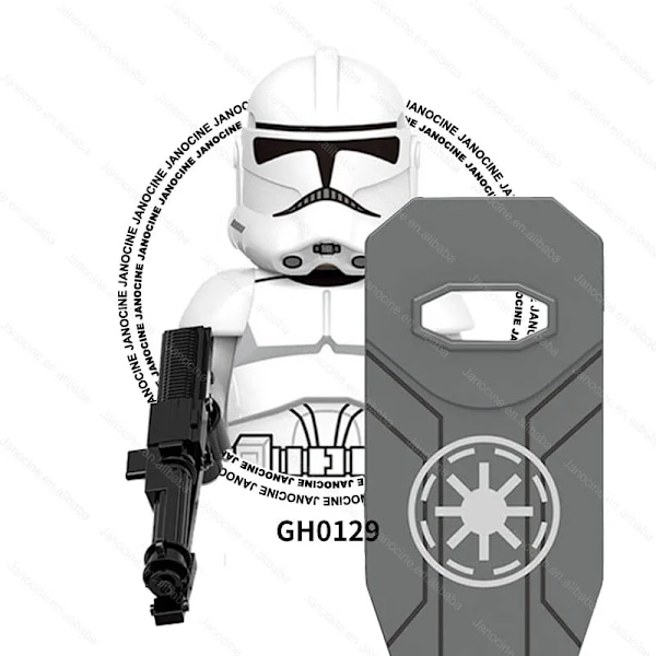 SW Rymdkriget Darth Mini Actionfigurer Klonsoldat Droider Jedi Anakin Skywalker Byggklossar i Plast Set Barnpresent GH0129