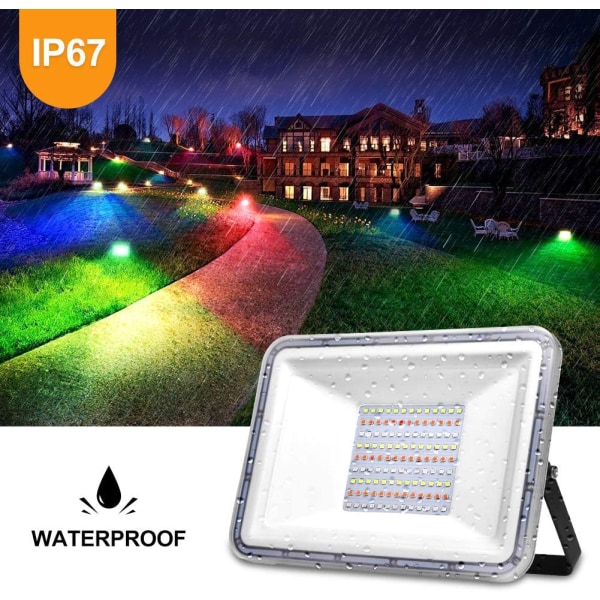 50 W RGB vedenpitävä valonheitin IP67 ulkokäyttöön tarkoitettu LED-valonheitin