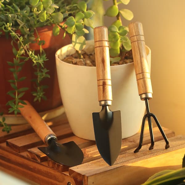 Hageredskaper, 3 stk Mini Hageredskapsett-FF-