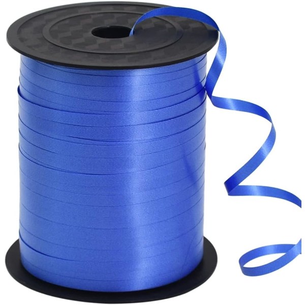 250 yards blått krusat låsebånd glänsande metallisk band-ballongsträngrulle presentförpackningsband for konst- og hantverksdekor og rosetter