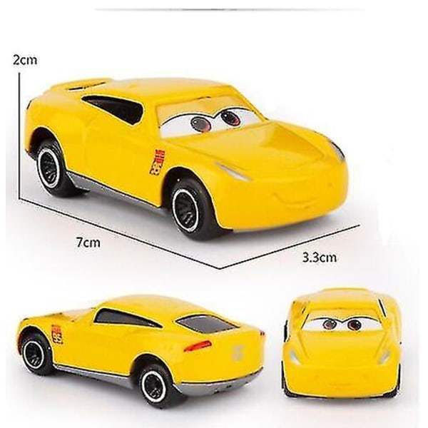 6 stk Pixar Cars Lightning Mcqueen Racer Car Kids Toy Collection Set Presenter