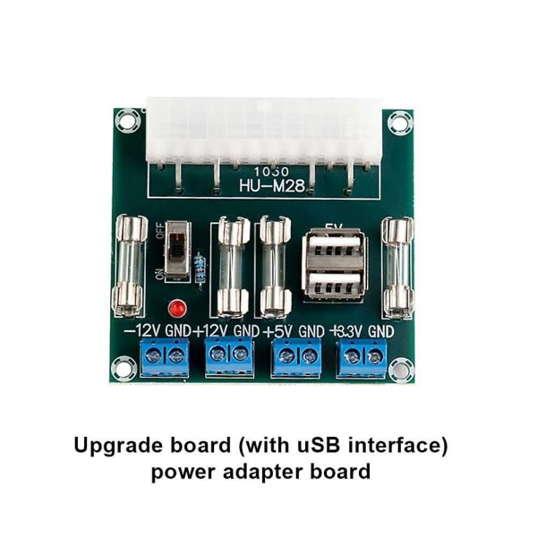 Xh-m229 Computer Powers Adapter Card 24pin Atx Desktop Outlet Module med USB-grensesnitt Atx Powers