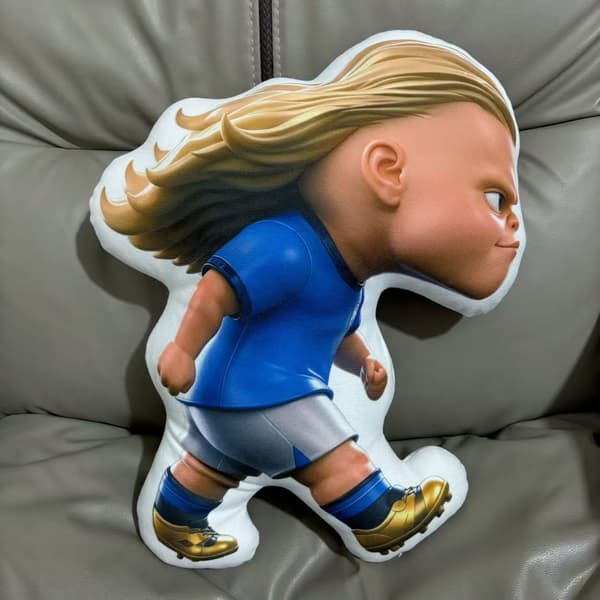 VM Haaland Plys Nøglering, Fodboldstjerne Dukke Vedhæng, Samleobjekter til Fans