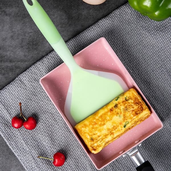 Non-stick Silikon Matlagingsspatel Kjøkken Kake Bakeskrape Hjem Kjøkkenutstyr Rosa