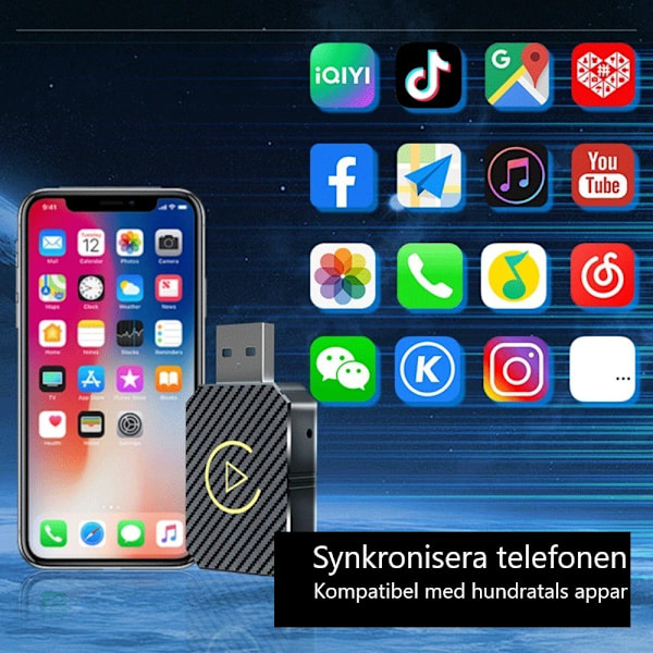 Trådlös CarPlay-adapter 2024 101