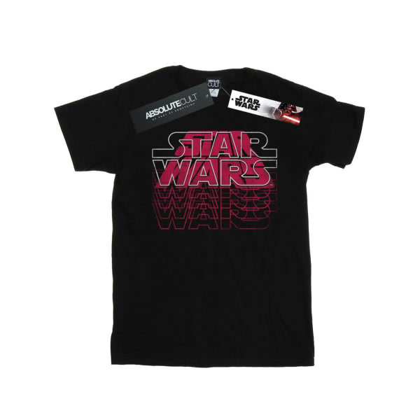 Star Wars Boys Blended Logos T-shirt 7-8 år Sort 7-8 år