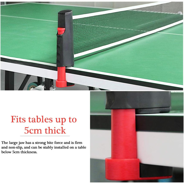 Ping Pong Nät, uddragbart bordtennisnät for udendørsbordsannons