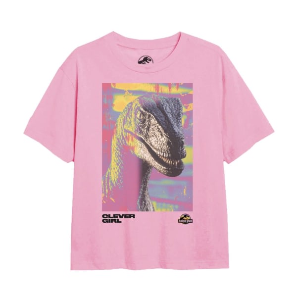 Jurassic Park Girls Dino Trip T-paita 7-8 vuotta Vaaleanpunainen 7-8 vuotta