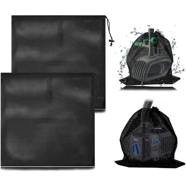 2 dele Pumpe Mesh Bag, Mesh Vattenpumpe Filterpåse, Pumpe