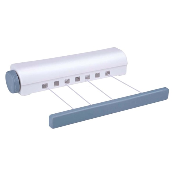 Uttrekkbar Tøyline - 4 linjer - 14 m white 404