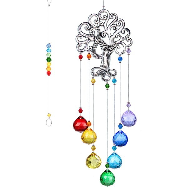 Crystal Lighting Ball Pendant, Glass Tree of Life