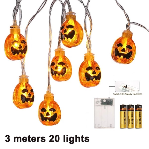 IC Halloween String Light Dekoration Batteridriven