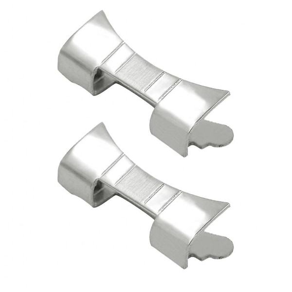 2 dele premium rustfrit stål urrem Link buet ende reparation 19mm/20mm/21mm/22mm/23mm/24mm - 24mm 21mm