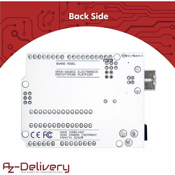 3 x mikrokontrollerkort med ATmega328P ATmega16U2 inklusive e-bok