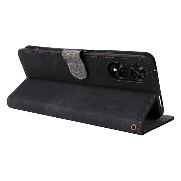 Til TCL 505 Læder Telefoncover (YJD) Black