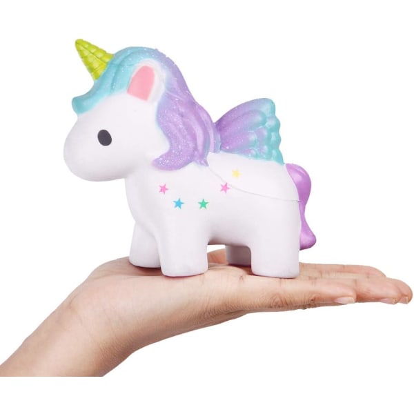 Squishies Enhörning Färgad Stjärna Squishy Långsamt Stigande Leksaker Kawaii