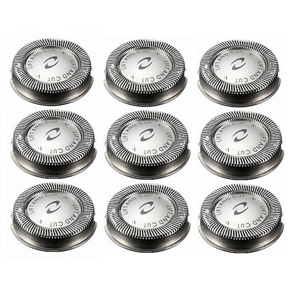 9 st Ersättningsrakhuvuden för Philips Norelco HQ3 HQ4 HQ55 HQ56 HQ6900 HQ6868 HQ5812 HQ6874 Rakblad [DB] Silver-XF4-