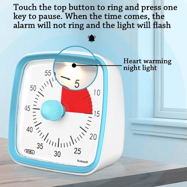 Visuell Timer Klasseromstimer Grå-FF- Grey