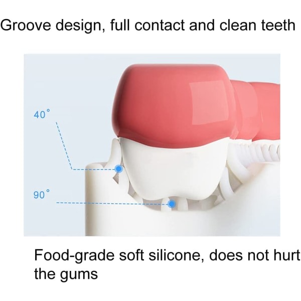 2 kpl U-muotoinen lasten hammasharja, myös Premium pehmeä manuaalinen koulutus