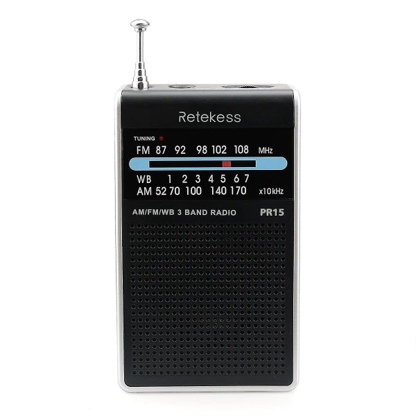 Retecess F9214 PR15 Digital Display Radio med FM AM til familiecamping udendørs