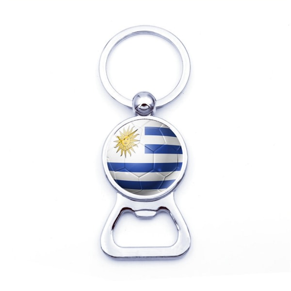 st nyckelring i metall 2022 fotbolls-VM nyckelring-Uruguay)