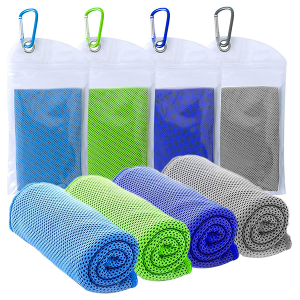 Kjølehåndkle, Set Instant Relief Icy Cool Towel Pustende Mesh Svetteabsorberende