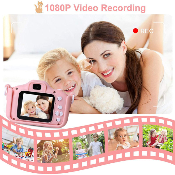 1080P HD digitalt videokamera, anti-drop med 20 MP dobbelt linse