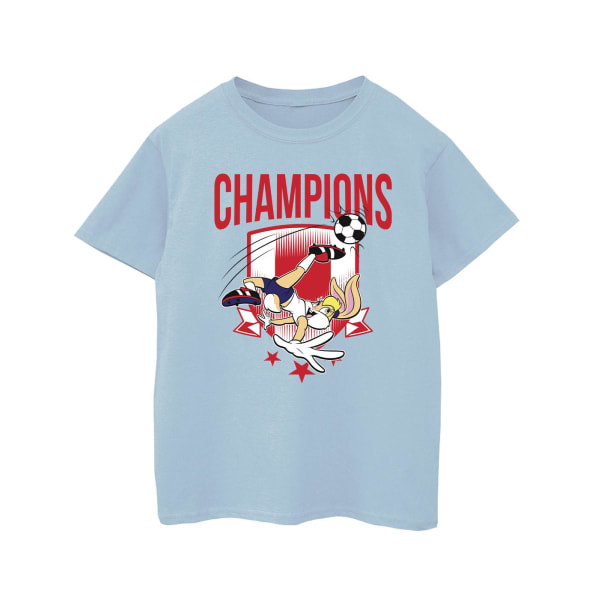 Looney Tunes Girls Lola Football Champions puuvillainen t-paita 3-4 v Baby Blue 3-4 vuotta