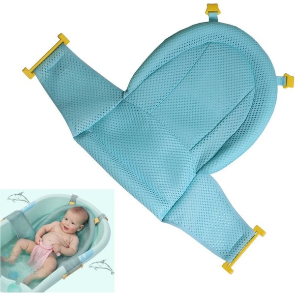 Baby , mesh for nyfödda for badkar, justerbar komfortable halkfri badsits
