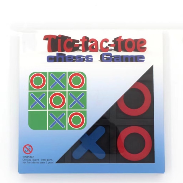 Tre i rad Spel / Luffarschack - 10 cm Svart