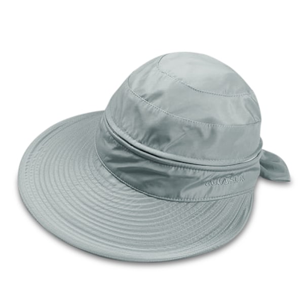 Dame UPF 50+ UV-beskyttelse Konvertibel Strandhat til grey