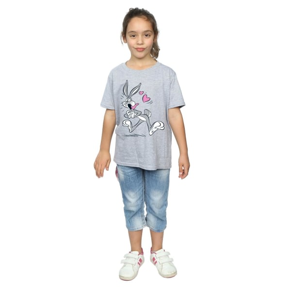 Looney Tunes Girls Bugs Bunny In Love T-shirt i bomull 9-11 år Sport Grå 9-11 år