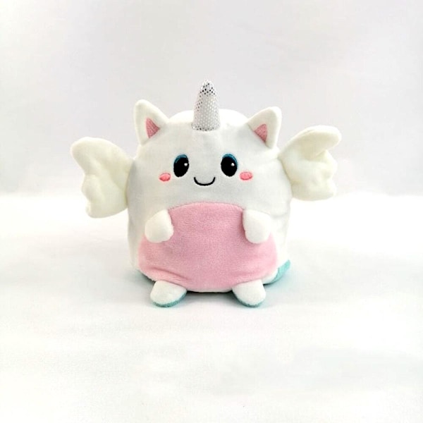 Kaksipuolinen käännettävä Yksisarvinen pehmolelu, Reversible Unicorn Multicolor multifärg