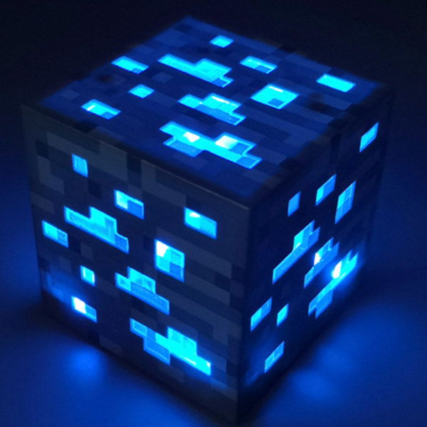 Blue Discount Game Peripheral Miners Lamp Genopladeligt Night Light Legetøj Diamond Mining