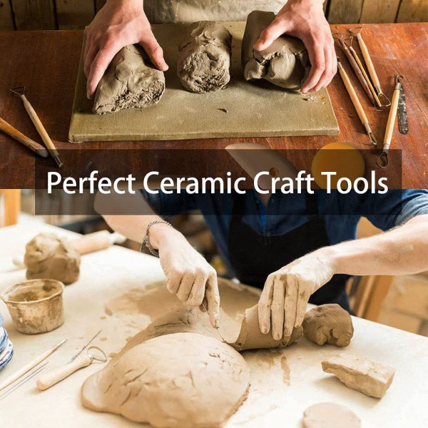Sett med 13 keramiske verktøysett for keramikk jord keramikk, keramikk etc