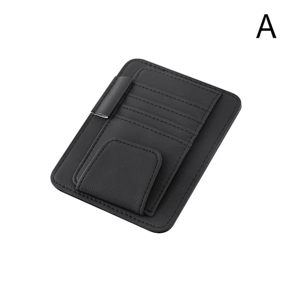 Bil Solskærm Organizer Multi-Pocket Auto Interiør Dekoration f black One-size