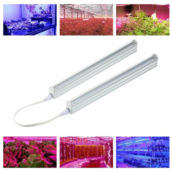 2 Pack LED Grow Light Strips 5W T5 LED Tube Plant Lights High