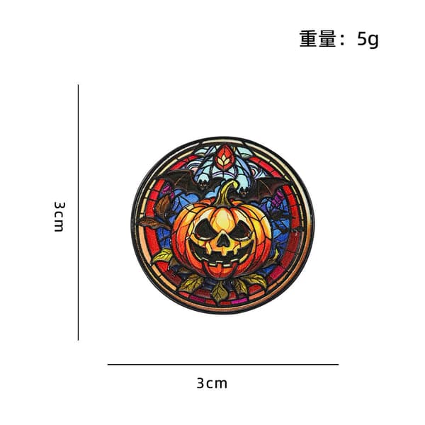 Halloween Græskar Spøgelse Heks Legering Broche Nål til Tasker og Tøj CZ4111-3