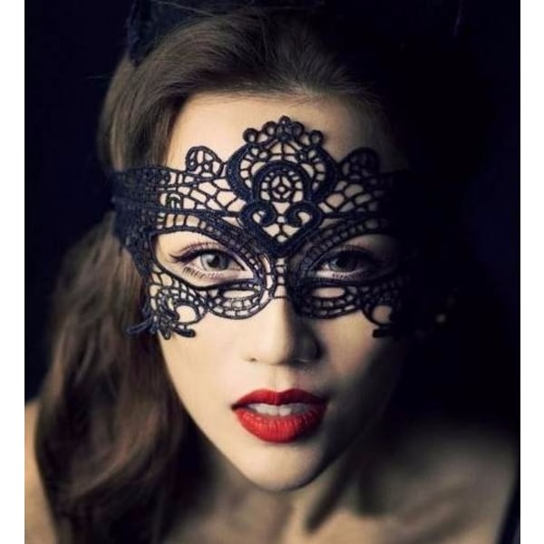 Lace Mask Kostume Mask Kvinde Face Carnival Halloween
