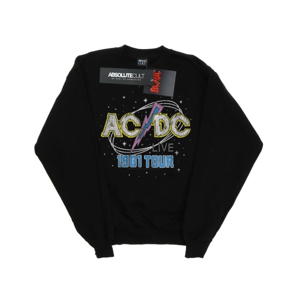 AC/DC Dame/Dame Live Tour Sweatshirt 1981 M Sort Sort M