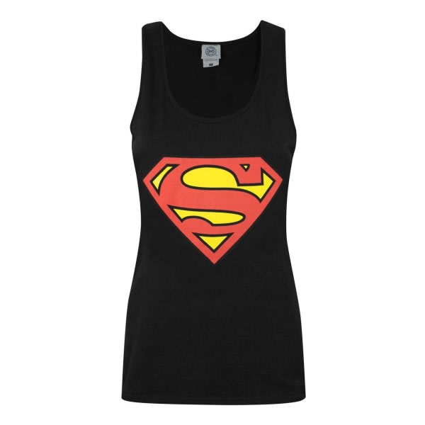 Superman Dame/Dame Shield Logo Vest 2XL Sort 2XL