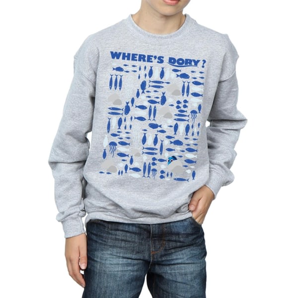 Disney Boys finder Dory Hvor er Dory? Sweatshirt 5-6 år Spo Sports Grå 5-6 år