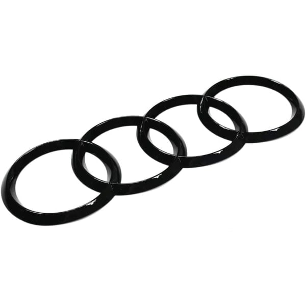 Audi Ringe Black Edition Emblem Blackline Logo Sort 27,3cm-XF3-