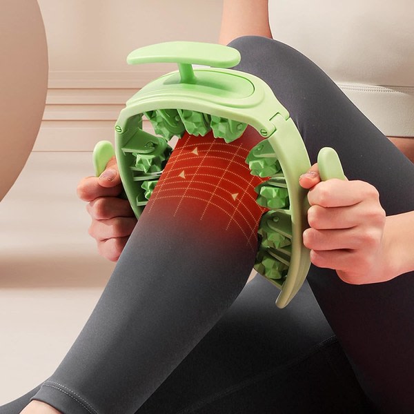 Foam Roller Massageværktøj, Massage Roller Fit Roll Massager Benmassage Stovepipe Enhet Massageværktøj til lindra muskelömhet, stelhet (grøn)