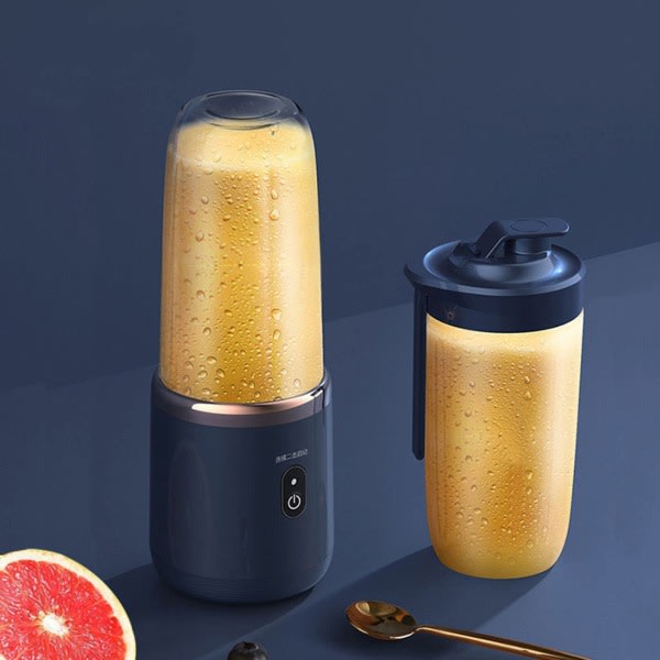 Bärbar blender , mini resekannamixer för smoothies och shakes, USB laddningsbar med 6-bladsblad och juicekopp