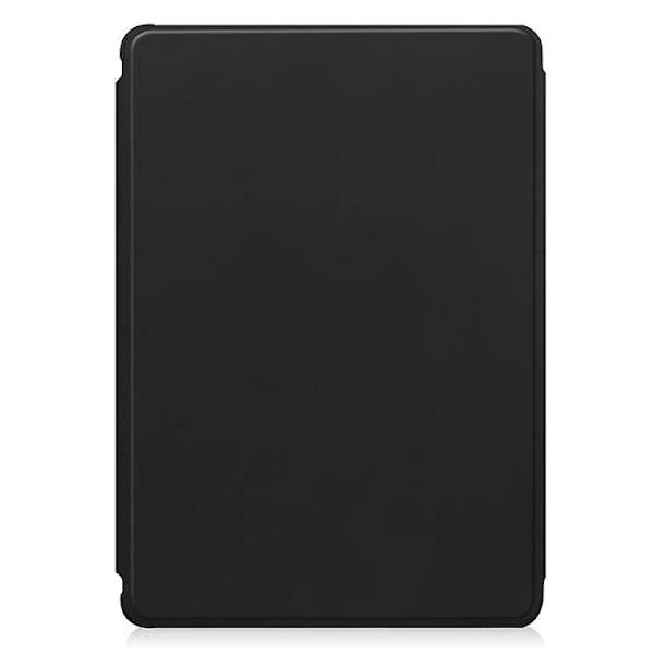 For Samsung Galaxy Tab S9 Fe+ 360 Rotation Transparent Smart Case with Keyboard Black